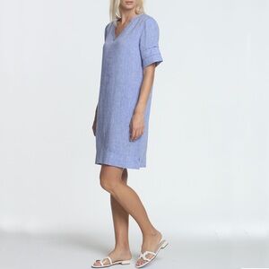 NWT Hinson Wu “Jackie” Mini Dress with Pockets in Marine Blue Sz Small